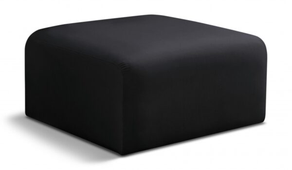 Arc Velvet Upholstered Ottoman