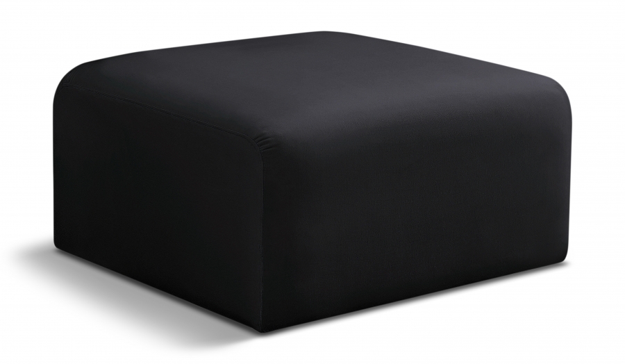 Arc Velvet Upholstered Ottoman