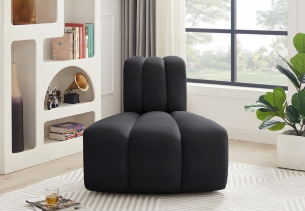 Arc Velvet Upholstered Reverse Corner Modular Chair