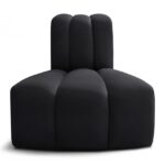 Arc Velvet Upholstered Reverse Corner Modular Chair