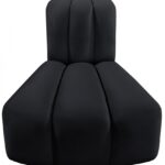 Arc Velvet Upholstered Reverse Corner Modular Chair