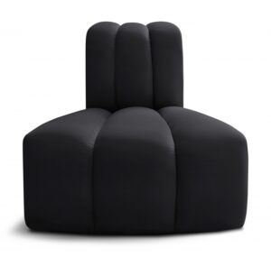 Arc Velvet Upholstered Reverse Corner Modular Chair