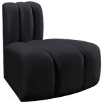 Arc Velvet Upholstered Reverse Corner Modular Chair