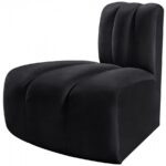 Arc Velvet Upholstered Reverse Corner Modular Chair