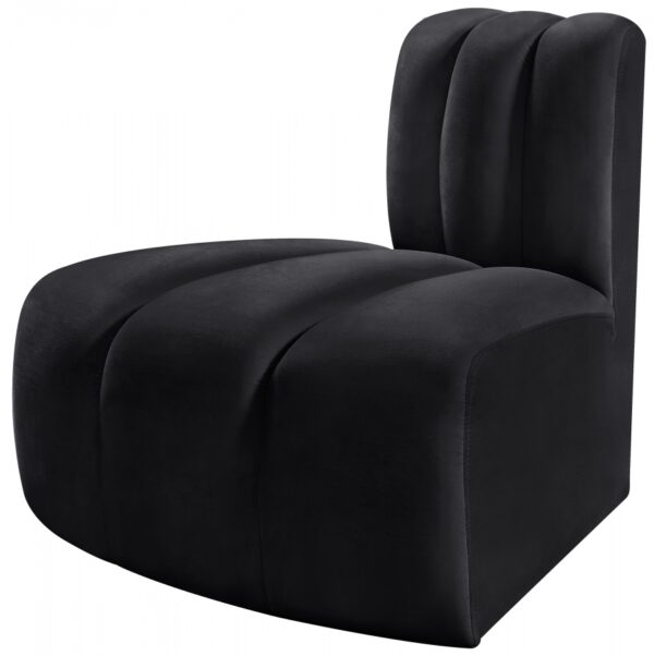 Arc Velvet Upholstered Reverse Corner Modular Chair