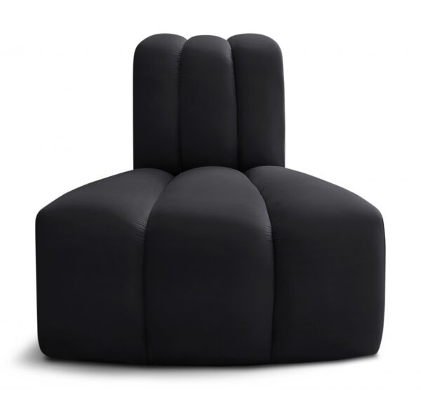 Arc Velvet Upholstered Reverse Corner Modular Chair