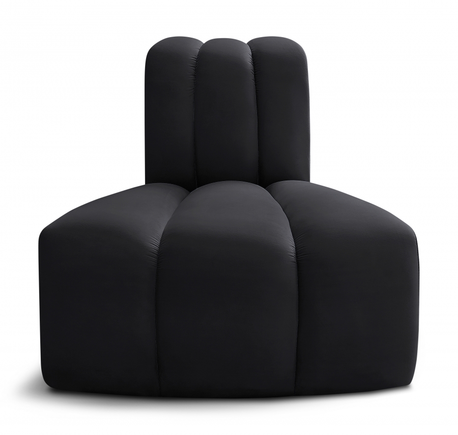 Arc Velvet Upholstered Reverse Corner Modular Chair
