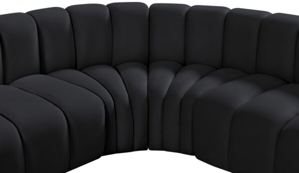 Arc 161" Velvet Upholstered 10pc. Modular Sectional