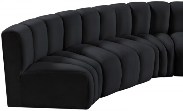 Arc 161" Velvet Upholstered 10pc. Modular Sectional
