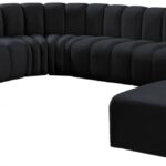 Arc 161" Velvet Upholstered 10pc. Modular Sectional