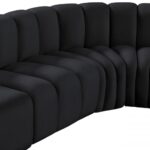 Arc 161" Velvet Upholstered 10pc. Modular Sectional