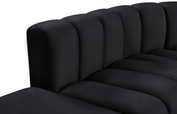 Arc 161" Velvet Upholstered 10pc. Modular Sectional