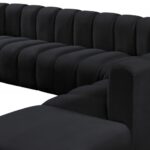 Arc 161" Velvet Upholstered 10pc. Modular Sectional