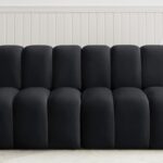 Arc 60" Velvet Upholstered 2pc. Modular Sectional