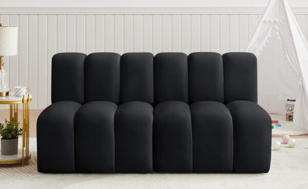 Arc 60" Velvet Upholstered 2pc. Modular Sectional