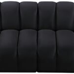 Arc 60" Velvet Upholstered 2pc. Modular Sectional