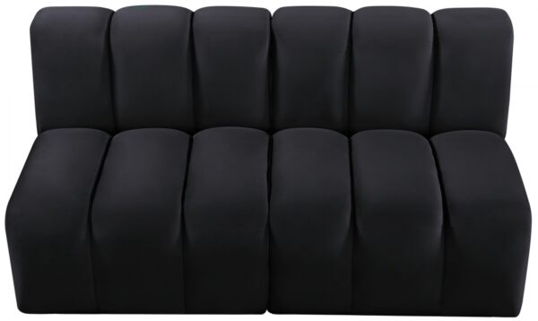 Arc 60" Velvet Upholstered 2pc. Modular Sectional