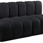 Arc 60" Velvet Upholstered 2pc. Modular Sectional