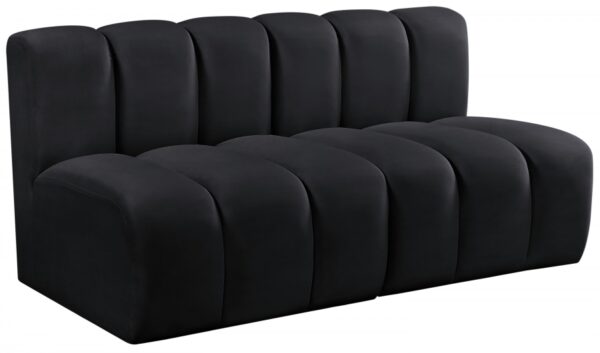 Arc 60" Velvet Upholstered 2pc. Modular Sectional