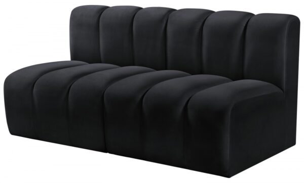 Arc 60" Velvet Upholstered 2pc. Modular Sectional