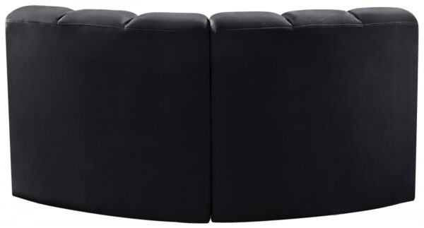 Arc 60" Velvet Upholstered 2pc. Modular Sectional