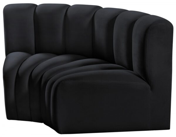 Arc 60" Velvet Upholstered 2pc. Modular Sectional