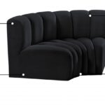 Arc 60" Velvet Upholstered 2pc. Modular Sectional
