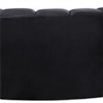 Arc 84" Velvet Upholstered 3pc. Modular Sectional