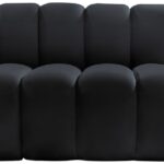 Arc 84" Velvet Upholstered 3pc. Modular Sectional