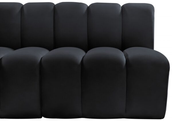 Arc 84" Velvet Upholstered 3pc. Modular Sectional