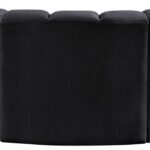 Arc 86" Velvet Upholstered 3pc. Modular Sectional