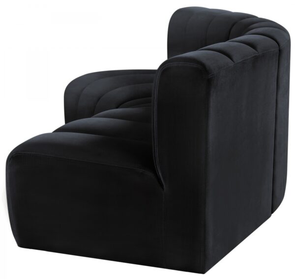 Arc 86" Velvet Upholstered 3pc. Modular Sectional