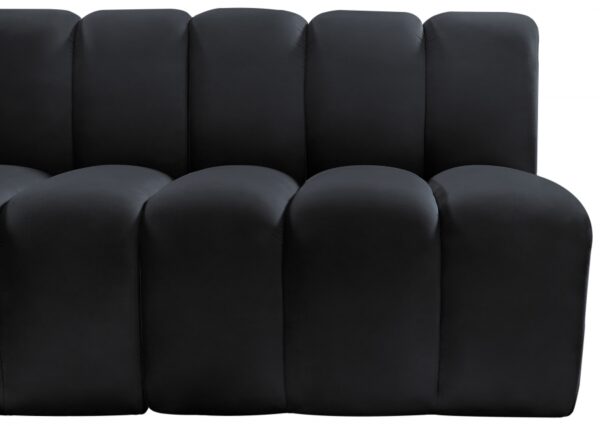 Arc 86" Velvet Upholstered 3pc. Modular Sectional