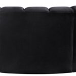 Arc 70" Velvet Upholstered 3pc. Modular Sectional