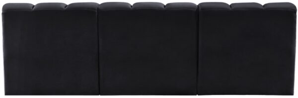 Arc 89.5" Velvet Upholstered 3pc. Modular Sectional