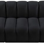 Arc 89.5" Velvet Upholstered 3pc. Modular Sectional