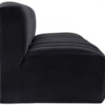 Arc 89.5" Velvet Upholstered 3pc. Modular Sectional
