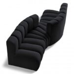 Arc 108" Velvet Upholstered 4pc. Modular Sectional