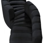 Arc 108" Velvet Upholstered 4pc. Modular Sectional