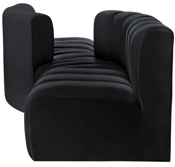 Arc 108" Velvet Upholstered 4pc. Modular Sectional