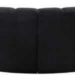 Arc 103" Velvet Upholstered 4pc. Modular Sectional