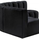 Arc 103" Velvet Upholstered 4pc. Modular Sectional