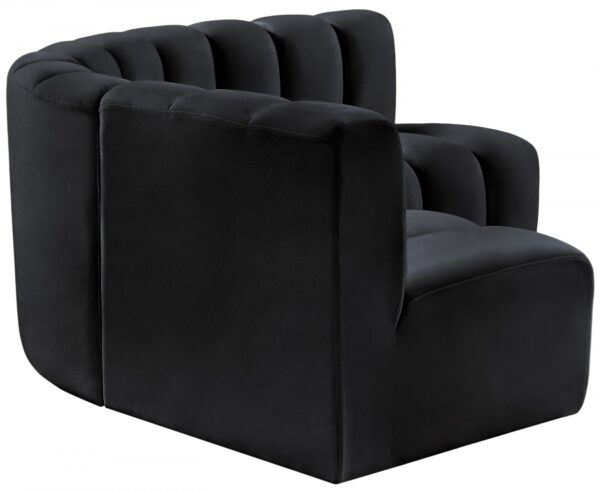 Arc 103" Velvet Upholstered 4pc. Modular Sectional