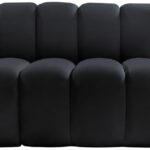Arc 103" Velvet Upholstered 4pc. Modular Sectional