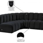 Arc 103" Velvet Upholstered 4pc. Modular Sectional