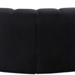 Arc 88" Velvet Upholstered 4pc. Modular Sectional