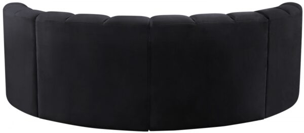 Arc 88" Velvet Upholstered 4pc. Modular Sectional