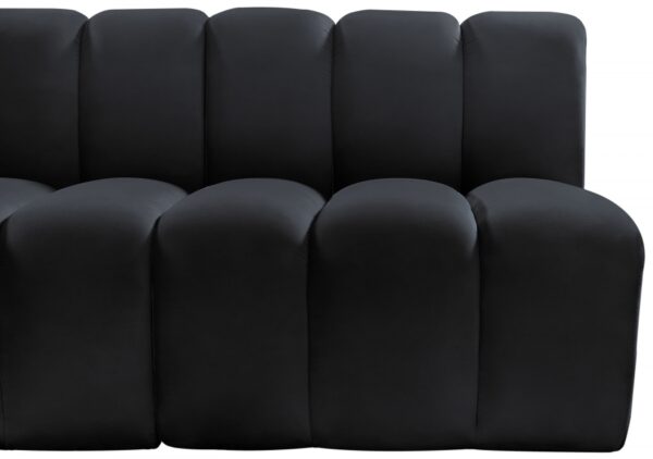 Arc 88" Velvet Upholstered 4pc. Modular Sectional