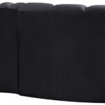 Arc 104" Velvet Upholstered 4pc. Modular Sectional