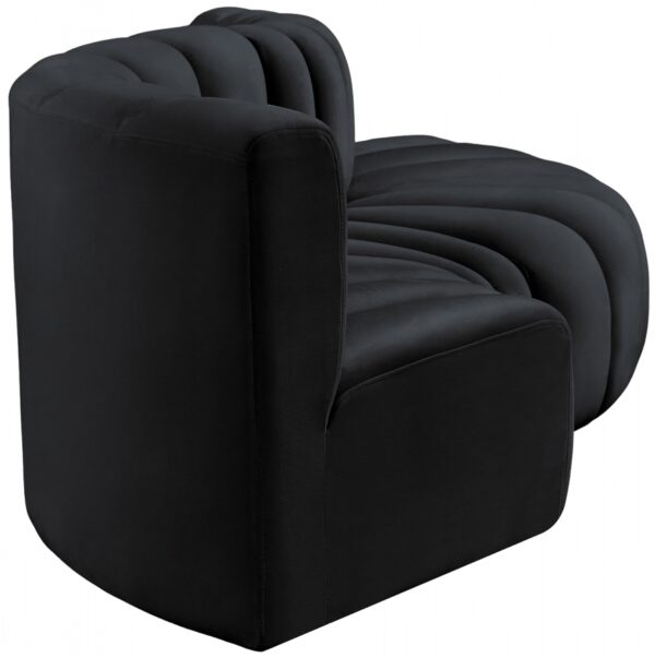 Arc 104" Velvet Upholstered 4pc. Modular Sectional